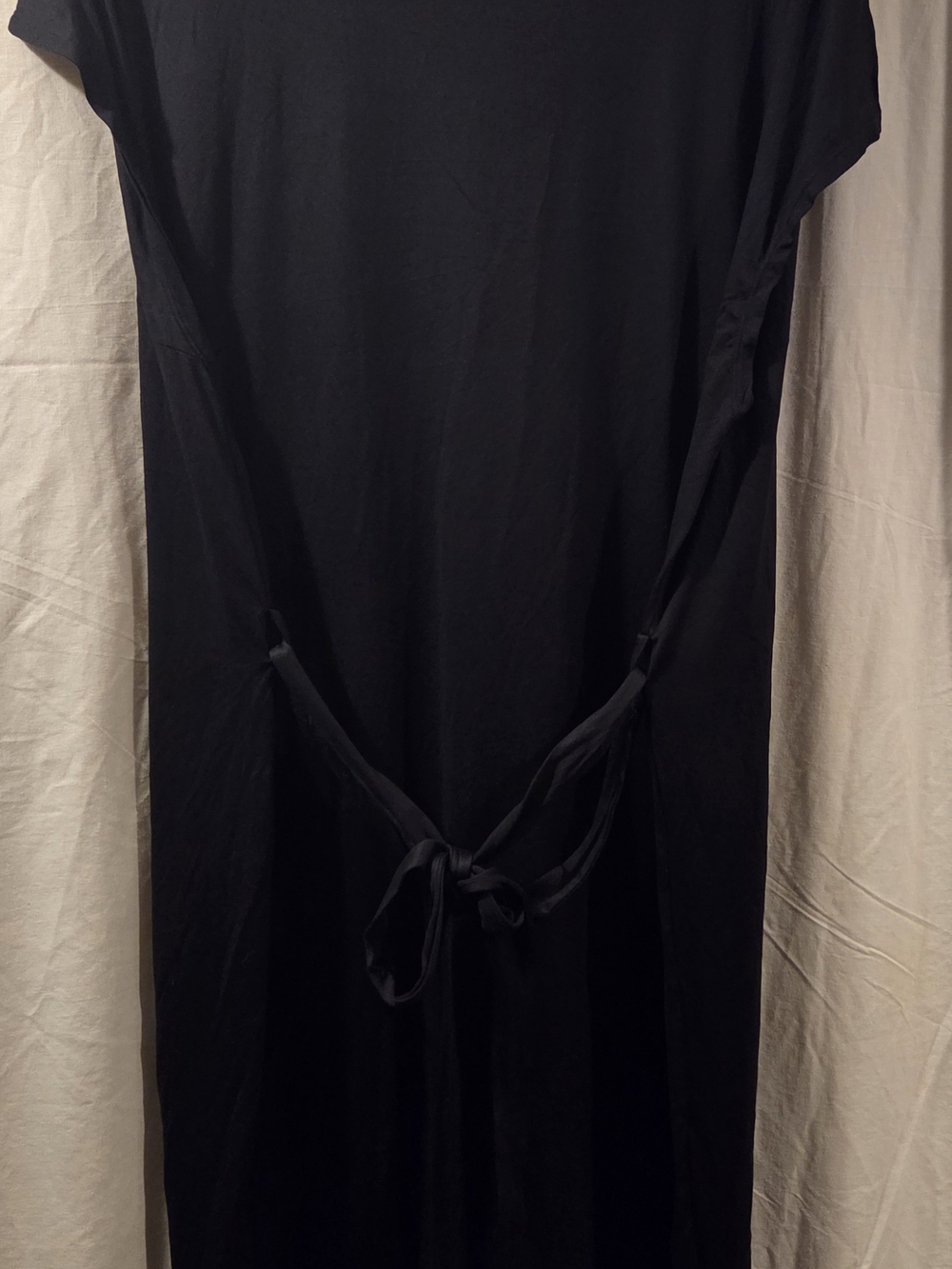 HALARA Black Maxi Dress with Tie Back